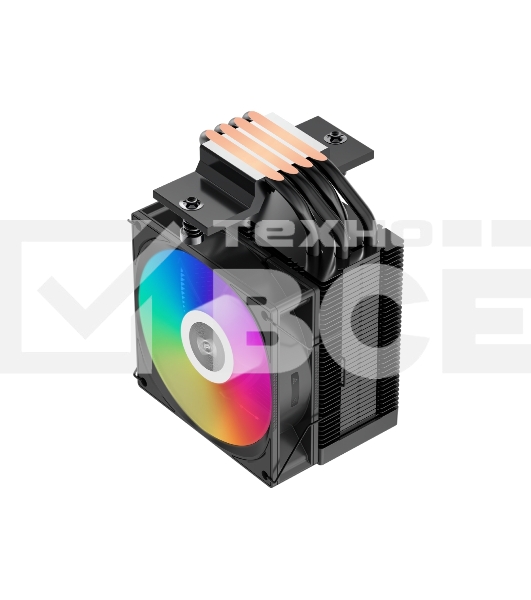 Кулер PCCooler R400 ARGB черный 92мм алюминий+медь 2200r[m 30db 4-pin 180W 133мм