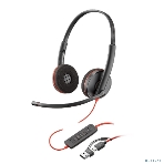 Гарнитура Plantronics Blackwire 3225 чёрный, проводная, USB/3.5 мм, фото3