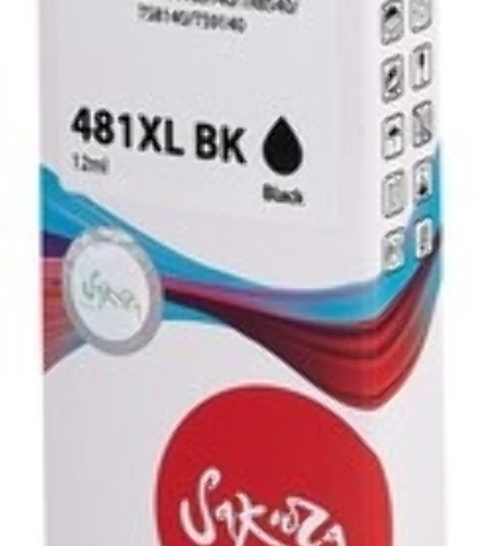 Картридж струйный Sakura 2047C001 (481XL Black) для Canon, черный, 12 мл., 2280 к.