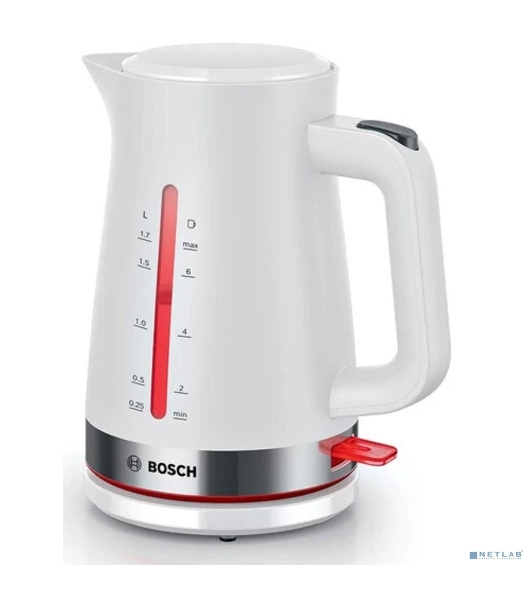 Чайник электрический Bosch TWK4M221 1.7 л, белый корпус: пластик