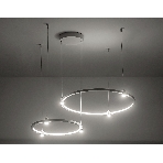 Подвесной светодиодный светильник Ambrella light FL5521/2+6 WH белый 45W 3000K/4200K/6400K D600/400*1300 (без ПДУ), фото4