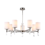 Люстра Ambrella light LH56253/7 SN/FR никель/белый матовый E27/7 max 60W D750*590, фото7