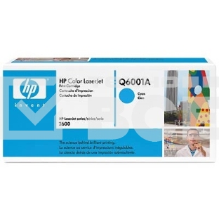 Картридж лазерный HP Q6001A голубой для Color LaserJet 2600 2000стр.