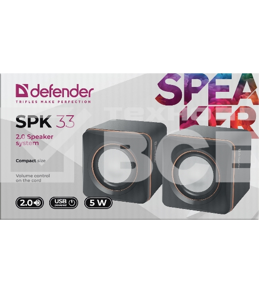 Колонки Defender SPK 33 (2.0 ,5 Вт, питание от USB)