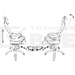 Кресло руководителя Бюрократ CH-609SL/BLACK TW-01 TW-11 черный, спинка сетка, искусст.кожа/ткань, крестовина хром, фото14