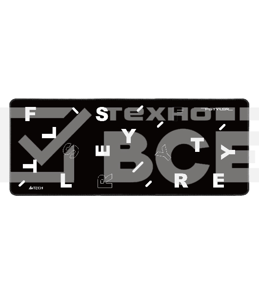 Коврик для мыши A4Tech FStyler FP75 черный/белый 750x300x2мм