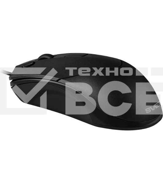 Мышь проводная SVEN RX-100 черный, 4000 dpi, USB, кнопки - 6