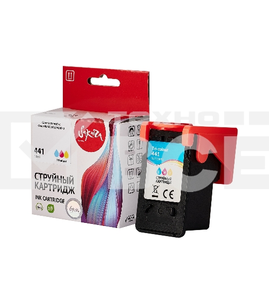 Струйный картридж Sakura 5221B001 (441 Color) для Canon, триколор, 18 мл., 400 к.