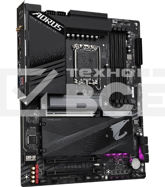 Материнская плата Gigabyte Z790 AORUS ELITE AX, LGA 1700, Intel Z790, 4xDDR5, 6xSATA, 4xM.2, 1xPCI-E 5.0 x16, 1xPCI-E 3.0 x4, 1xDP, 1xHDMI, 1x 2.5Gb LAN, 2xUSB-A 2.0, 3xUSB-A 3.2 Gen 1, 2xUSB-A 3.2 Gen 2, 1xUSB-C 3.2 Gen 2x2, 7.1, ATX