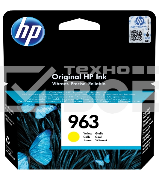 Картридж струйный HP 963 3JA25AE желтый (700 стр) для HP OfficeJet Pro 901x/902x