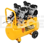 Компрессор безмаслянный малошумный DLS 1500/50, 1500 Вт, 2х750, 50 л, 260 л/мин  Denzel, фото12