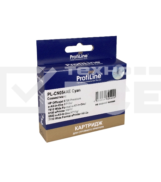 Картридж струйный PL-CN054AE (№933XL) для принтеров HP Officejet 6700 Premium e-All-in-One H711n/7610 Wide Format e-All-in-One/6100 ePrinter H611/6600 e-All-in-One H711g/7110 Wide Format ePrinter H812a Cyan ProfiLine