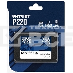 Накопитель SSD Patriot P220, 256GB, SATA-III, 2.5
