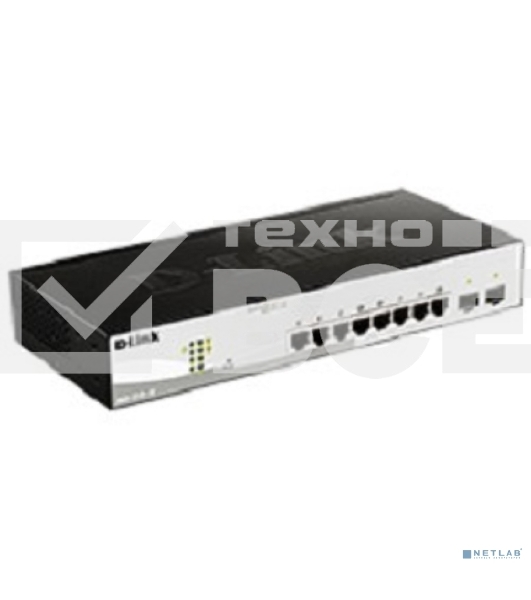 Коммутатор D-Link DGS-1210-10/F1A настраиваемый настольный 8x10/100/1000BASE-T