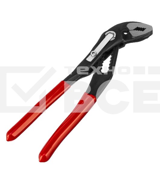 Переставные клещи Matrix 180 мм, кнопочный механизм, хром-ванадий, обливные рукоятки