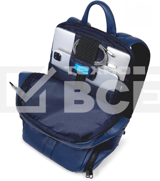 Рюкзак Piquadro Than CA6610S135/BLU синий кожа