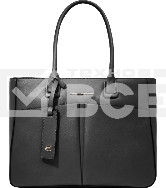 Сумка для ноутбука женская Piquadro Ashley BD6461W134/N, натур.кожа, черный
