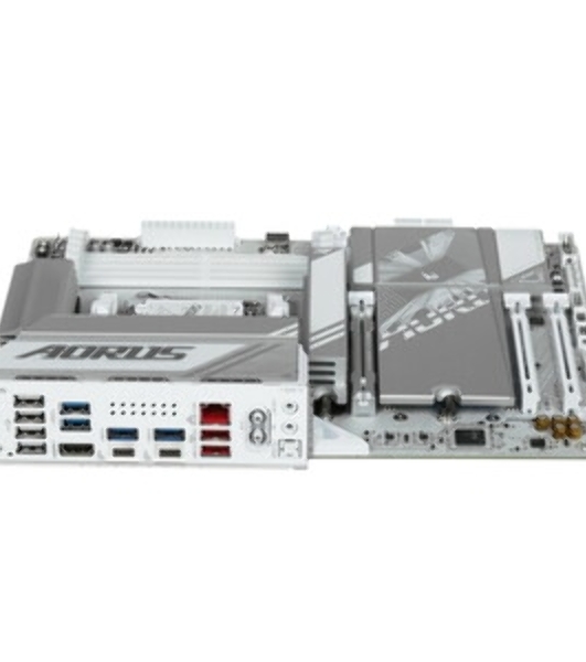 Материнская плата Gigabyte X870E A ELITE WF7 ICE, AM5, AMD X870, 4xDDR5, 4xSATA, 4xM.2, 1xPCIe 5.0 x16, 1xPCIe 4.0 x4, 1xPCIe 3.0 x2, 1xHDMI (v2.1), 2xUSB Type-C, 2xUSB-A 10Gbps, 4xUSB-A 5Gbps, 4xUSB-A 2.0, S/PDIF, 1x2.5Gb LAN, Wi-Fi 7, Bluetooth 5.4, 2x3.5 мм, 7.1, ATX