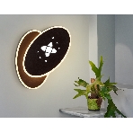 Настенный светодиодный светильник с выключателем Ambrella light FW110 SCF кофе песок LED 3000K+6400K 20W 230*140*50, фото3