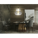 Подвесной светодиодный светильник Ambrella light LH11052 BK/SM черный/дымчатый 12W 3000K D230*265, фото3