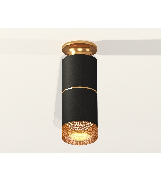 Светильник Ambrella Light XS6302241 SBK/PYG/CF черный песок/золото желтое полированное/кофе MR16 GU5.3