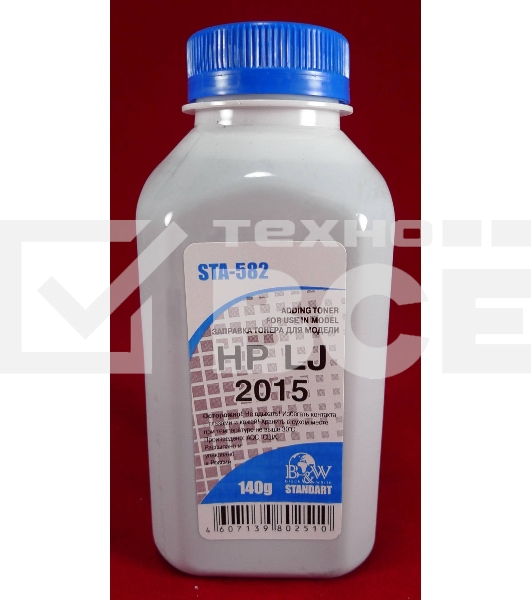 Тонер HP LJ 2015/2014/2727 (фл 140 г.) B&W Standart фас России