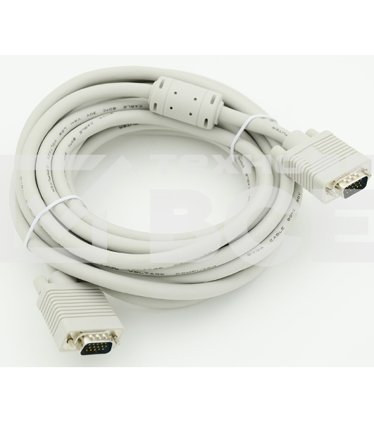 Кабель монитор - SVGA card (15M-15M) 2 filters 5m