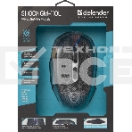 Мышь проводная Defender Shock GM-110L черный, 3200 dpi, USB, кнопки - 6, фото2
