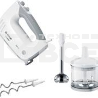 Миксер ручной Bosch MFQ36480 450Вт белый/серый