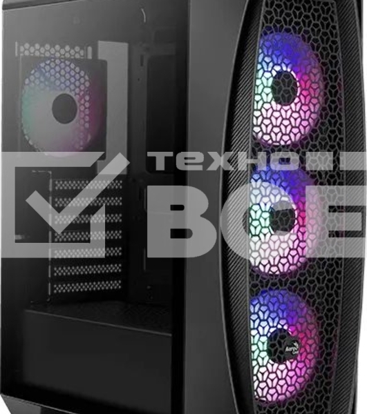 Компьютерный корпус Aerocool / Formula Aero One Frost-G-BK-v1 черный без БП ATX 4x120mm 2xUSB3.0 audio