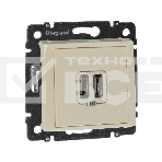 Розетка 2-ая USB 774170 Legrand Valena Сл. кость, фото5
