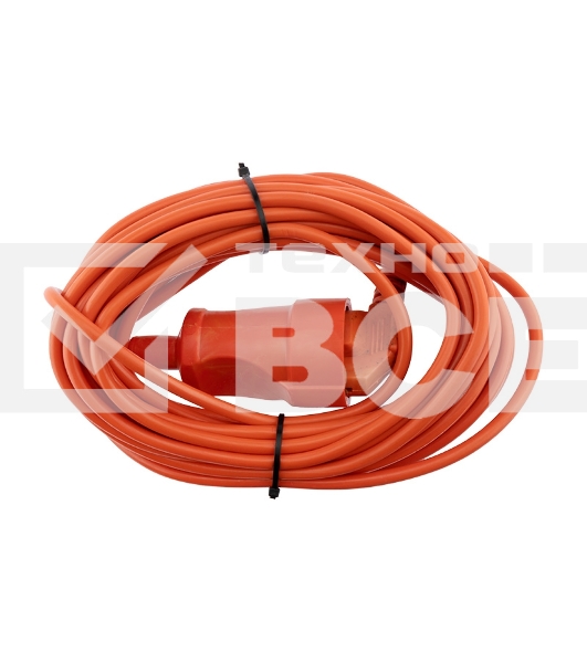 Удлинитель-шнур PROconnect ПВС 3х0.75, 10 м, с/з, 6 А, 1300 Вт, IP44, оранжевый (Сделано в России)