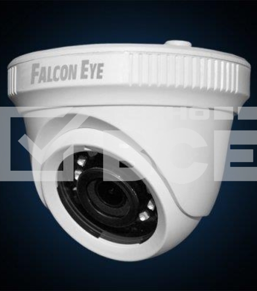 Купольная, универсальная 1080P видеокамера Falcon Eye FE-MHD-DP2e-20 4 в 1 (AHD, TVI, CVI, CVBS) с функцией «День/Ночь»; 1/2.9