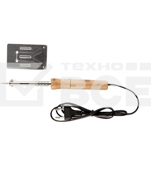 Паяльник Sparta с ручкой из дерева, 40 Вт