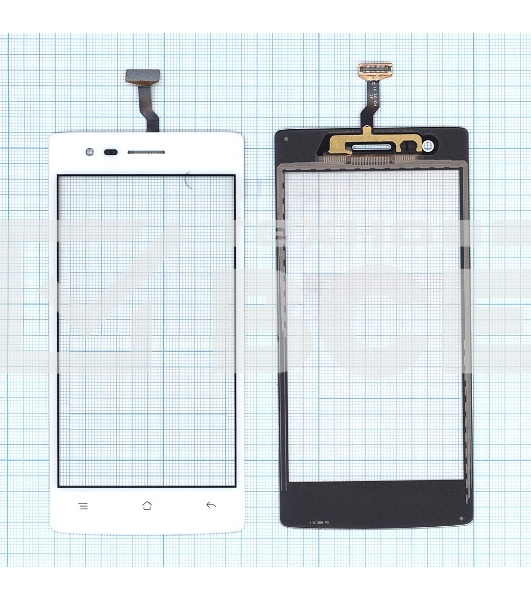 Сенсорное стекло (тачскрин) для OPPO Neo 5 (2015), белое