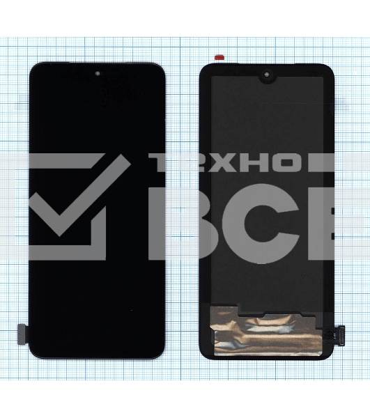 Дисплей для Xiaomi Redmi Note 10, Redmi Note 10S, Poco M5s (OLED) черный