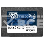 Накопитель SSD Patriot P220, 512GB, SATA III, 2.5