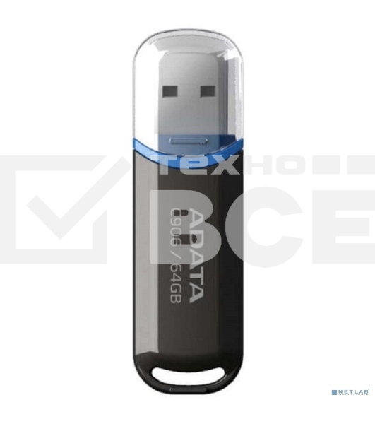 Флеш диск ADATA 64GB Classic C906, USB 2.0, Черный