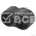 Разветвитель электрический ЭРА SPx-2e-B на 2 розетки с заземл. 16А черный, фото4