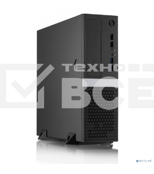 Компьютерный корпус Foxline FL-211-TFX300S с блоком питания 300Вт, mATX case, black, w/PSU TFX 300W, w/2xUSB2.0+2xUSB3.0, w/pwr cord, w/ 8cm FAN