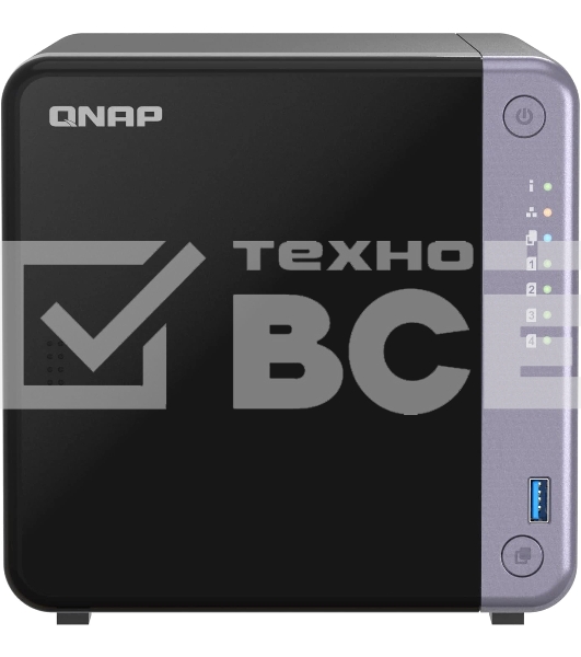 Сетевое хранилище NAS Qnap TS-432X-4G 4-bay настольный Alpine AL-524