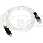 Кабель Type-C HOCO X21 Plus Silicone для Lightning, PD20, 3.0A, длина 1м, белый, фото3