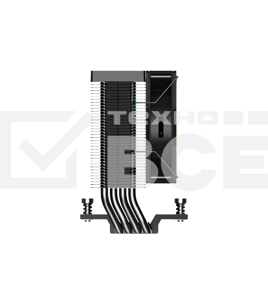 Кулер PCCooler R400 ARGB черный 92мм алюминий+медь 2200r[m 30db 4-pin 180W 133мм