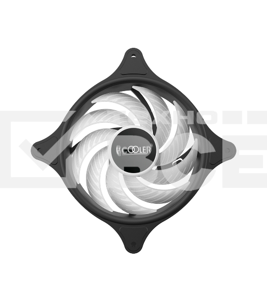Вентилятор для корпуса PCCooler FX-120-3 черный, 120 мм, 1200 об/мин, 18 дБ, 3 pin