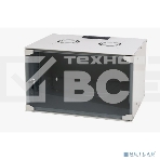Шкаф телекоммуникационный настенный NEOMAX 6U (520х400), стеклянная дверь, замок-ключ, разборный, цвет серый (1 коробка) NM-CBWM-6U5240GKL-301-GY, фото4