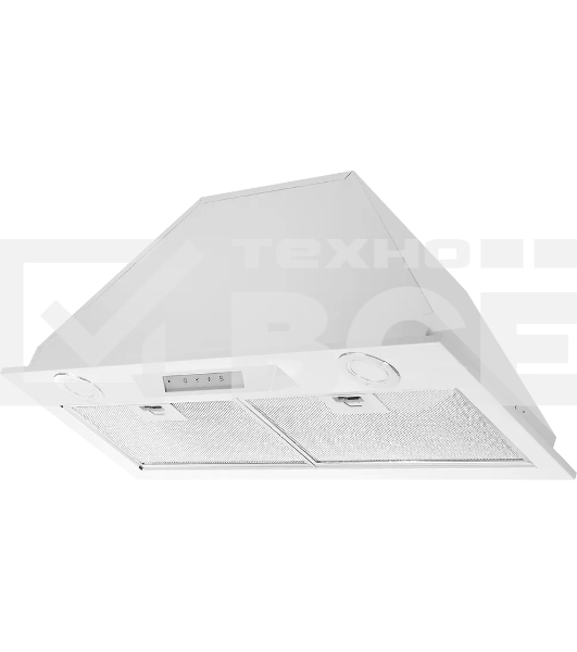 Вытяжка встраиваемая Kuppersberg INLINEA 72 White, ширина 72 см, отвод/рециркуляция, 850 м3/час, электронное сенсорное управление, таймер, пульт ДУ, 3 скорости, светодиодное освещение 2х3,5 Вт, металлический жироулавливающий фильтр, угольный фильтр С6С (о