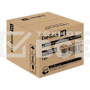 Аккумуляторная батарея ExeGate HR 12-26 (12V 26Ah, болт М5)