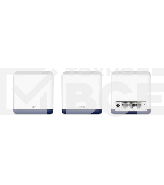 Система Mercusys MESH AC1900 Whole Home Mesh Wi-Fi System, 3× Internal Antennas, 3×GB ports (WAN/LAN) (2-pack)