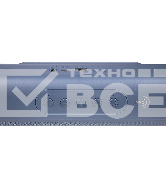 Колонка портатитвная Ural ТТ М100+ синий 6W 1.1 BT/3.5Jack/USB-C 10м 1200mAh (без.бат) (УРАЛ ТТ М100+ СИНИЙ)