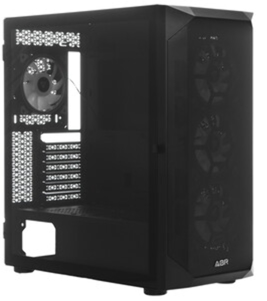 Компьютерный корпус ABR Quantum черный (1хUSB Type-C, 2хUSB 2.0, HD Audio, 4xRGb Fan, ATX, E-ATX)